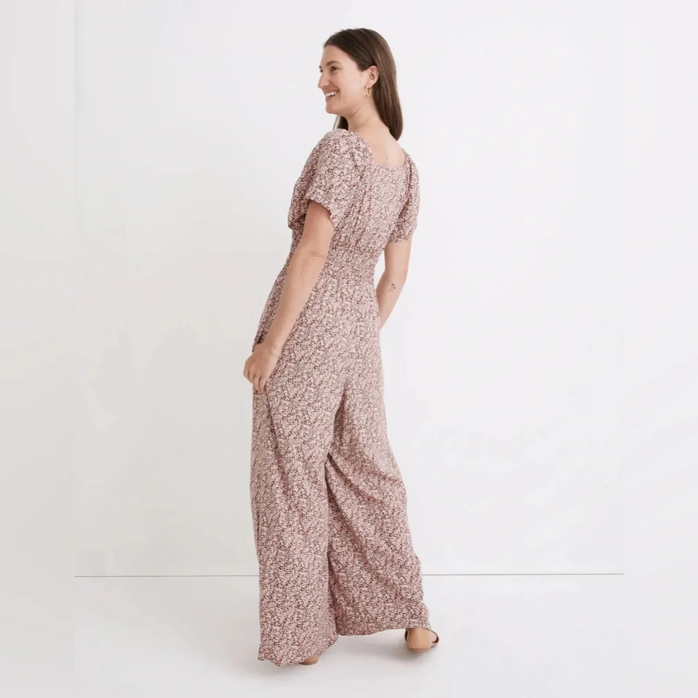NWT Madewell  Sophia Wide-Leg Jumpsuit in Cottage Garden - Medium - Picture 7 of 8